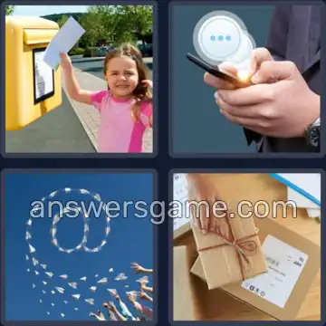4 Bilder 1 Wort 8 Buchstaben ABSENDEN