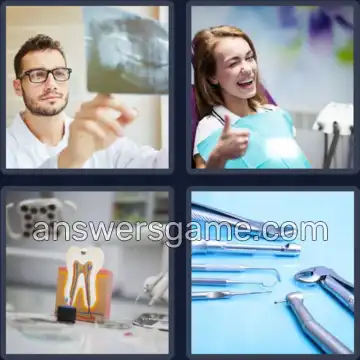 4 Bilder 1 Wort 8 Buchstaben ZAHNARZT