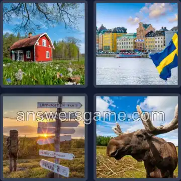 4 Bilder 1 Wort 8 Buchstaben SCHWEDEN