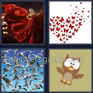 4 Bilder 1 Wort 8 Buchstaben FLATTERN