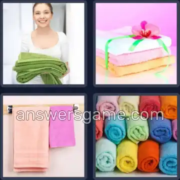4 Bilder 1 Wort 8 Buchstaben HANDTUCH