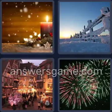 4 Bilder 1 Wort 8 Buchstaben DEZEMBER