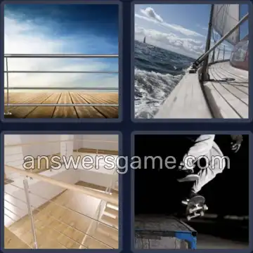 4 Bilder 1 Wort 8 Buchstaben GELÄNDER