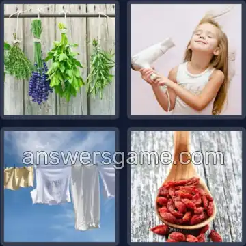 4 Bilder 1 Wort 8 Buchstaben TROCKNEN