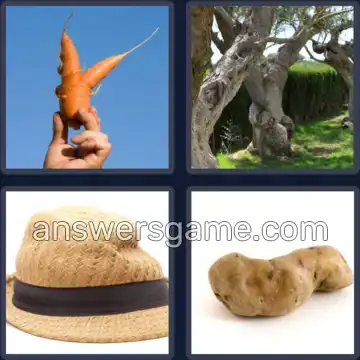 4 Bilder 1 Wort 8 Buchstaben UNFÖRMIG