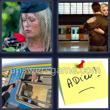 4 Bilder 1 Wort 8 Buchstaben ABSCHIED