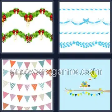 4 Bilder 1 Wort 8 Buchstaben GIRLANDE