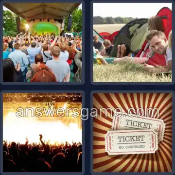 4 Bilder 1 Wort 8 Buchstaben FESTIVAL