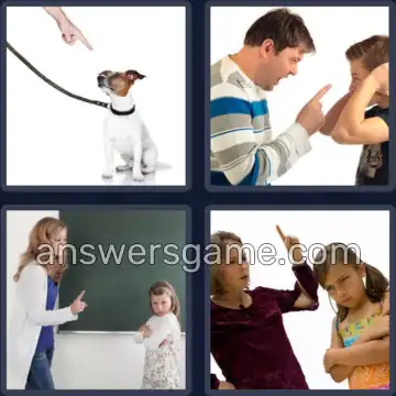 4 Bilder 1 Wort 8 Buchstaben ERMAHNEN