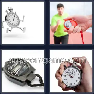 4 Bilder 1 Wort 8 Buchstaben STOPPUHR