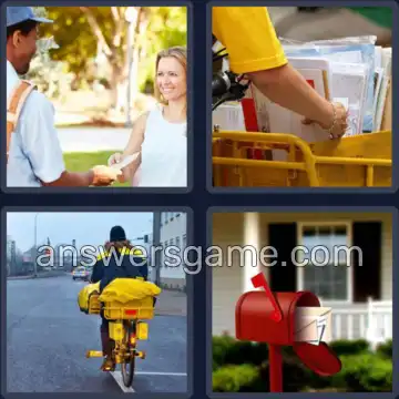 4 Bilder 1 Wort 8 Buchstaben POSTBOTE