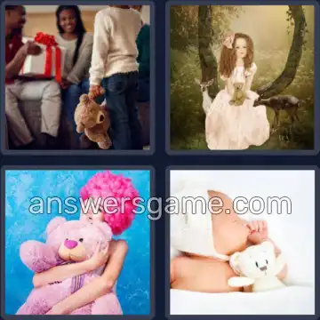 4 Bilder 1 Wort 8 Buchstaben TEDDYBÄR