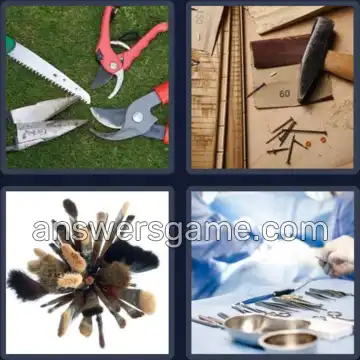 4 Bilder 1 Wort 8 Buchstaben WERKZEUG