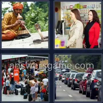 4 Bilder 1 Wort 8 Buchstaben SCHLANGE