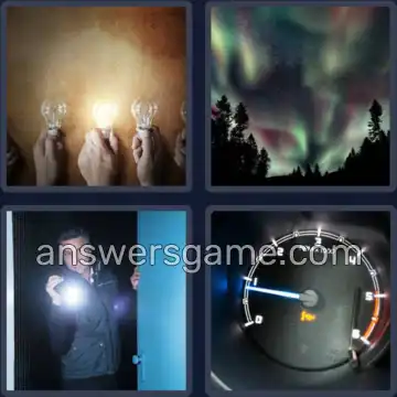 4 Bilder 1 Wort 8 Buchstaben LEUCHTEN