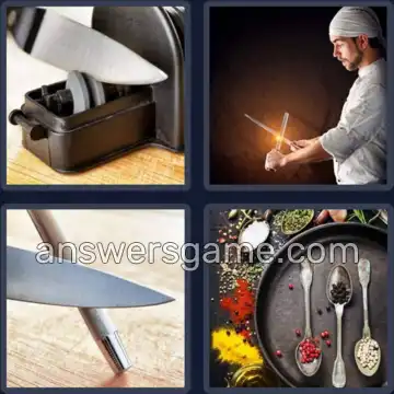 4 Bilder 1 Wort 8 Buchstaben SCHÄRFEN