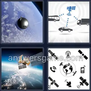 4 Bilder 1 Wort 8 Buchstaben SATELLIT