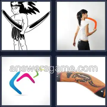 4 Bilder 1 Wort 8 Buchstaben BUMERANG