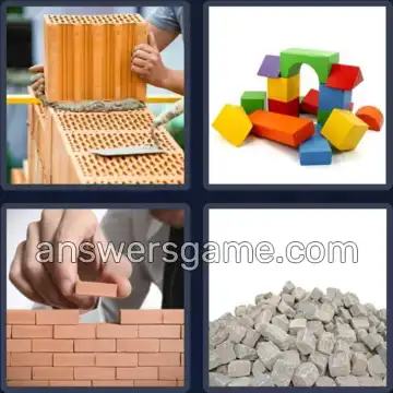 4 Bilder 1 Wort 8 Buchstaben BAUSTEIN