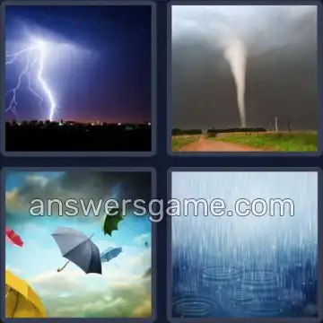 4 Bilder 1 Wort 8 Buchstaben UNWETTER