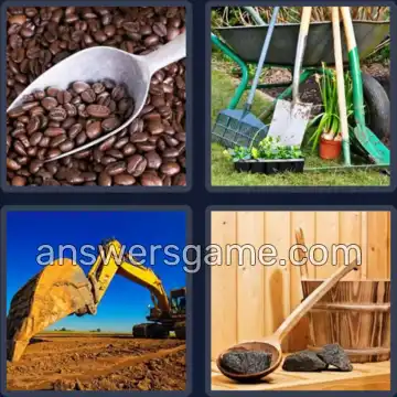 4 Bilder 1 Wort 8 Buchstaben SCHAUFEL