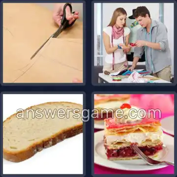 4 Bilder 1 Wort 8 Buchstaben SCHNITTE