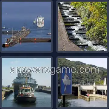 4 Bilder 1 Wort 8 Buchstaben SCHLEUSE