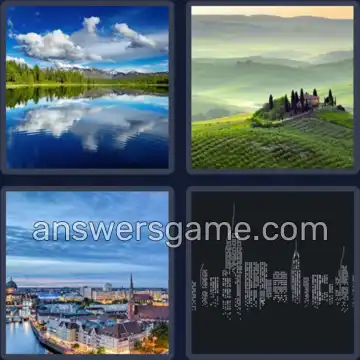 4 Bilder 1 Wort 8 Buchstaben PANORAMA
