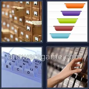 4 Bilder 1 Wort 8 Buchstaben REGISTER