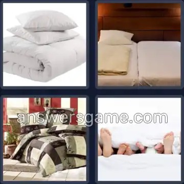 4 Bilder 1 Wort 8 Buchstaben BETTZEUG