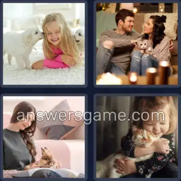 4 Bilder 1 Wort 9 Buchstaben HAUSTIERE