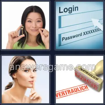 4 Bilder 1 Wort 9 Buchstaben GEHEIMNIS