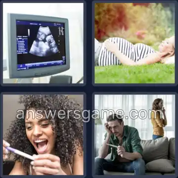 4 Bilder 1 Wort 9 Buchstaben SCHWANGER