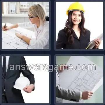 4 Bilder 1 Wort 9 Buchstaben ARCHITEKT