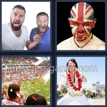 4 Bilder 1 Wort 9 Buchstaben FANATISCH