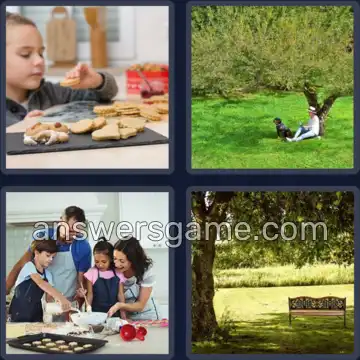 4 Bilder 1 Wort 9 Buchstaben PLÄTZCHEN