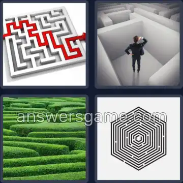 4 Bilder 1 Wort 9 Buchstaben LABYRINTH