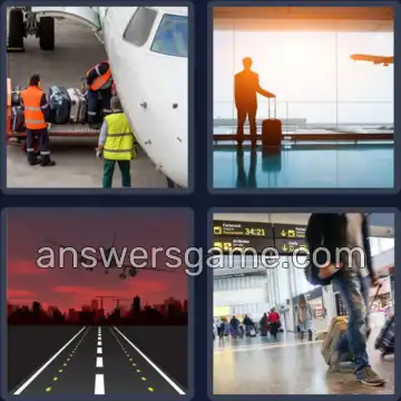 4 Bilder 1 Wort 9 Buchstaben FLUGHAFEN