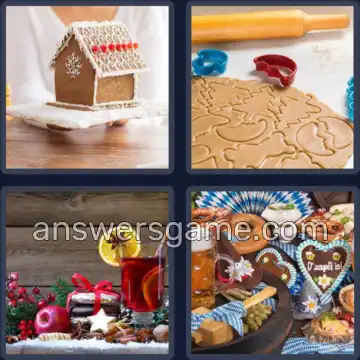 4 Bilder 1 Wort 9 Buchstaben LEBKUCHEN