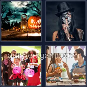 4 Bilder 1 Wort 9 Buchstaben HALLOWEEN