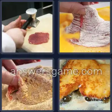 4 Bilder 1 Wort 9 Buchstaben SCHNITZEL