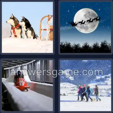 4 Bilder 1 Wort 9 Buchstaben SCHLITTEN