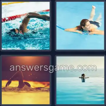 4 Bilder 1 Wort 9 Buchstaben SCHWIMMEN