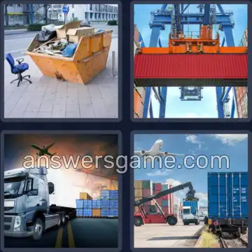 4 Bilder 1 Wort 9 Buchstaben CONTAINER