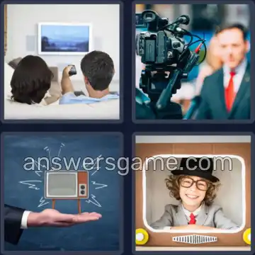4 Bilder 1 Wort 9 Buchstaben FERNSEHEN