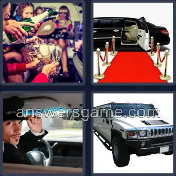 4 Bilder 1 Wort 9 Buchstaben LIMOUSINE
