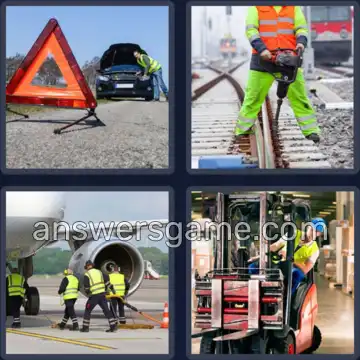 4 Bilder 1 Wort 9 Buchstaben WARNWESTE