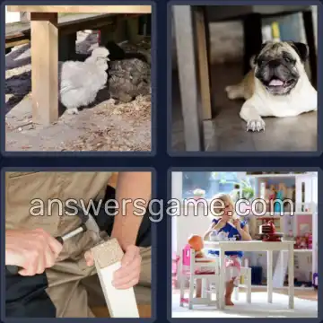 4 Bilder 1 Wort 9 Buchstaben TISCHBEIN