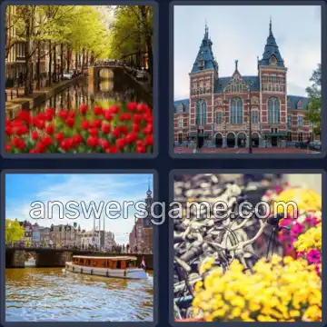 4 Bilder 1 Wort 9 Buchstaben AMSTERDAM