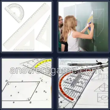 4 Bilder 1 Wort 9 Buchstaben GEOMETRIE